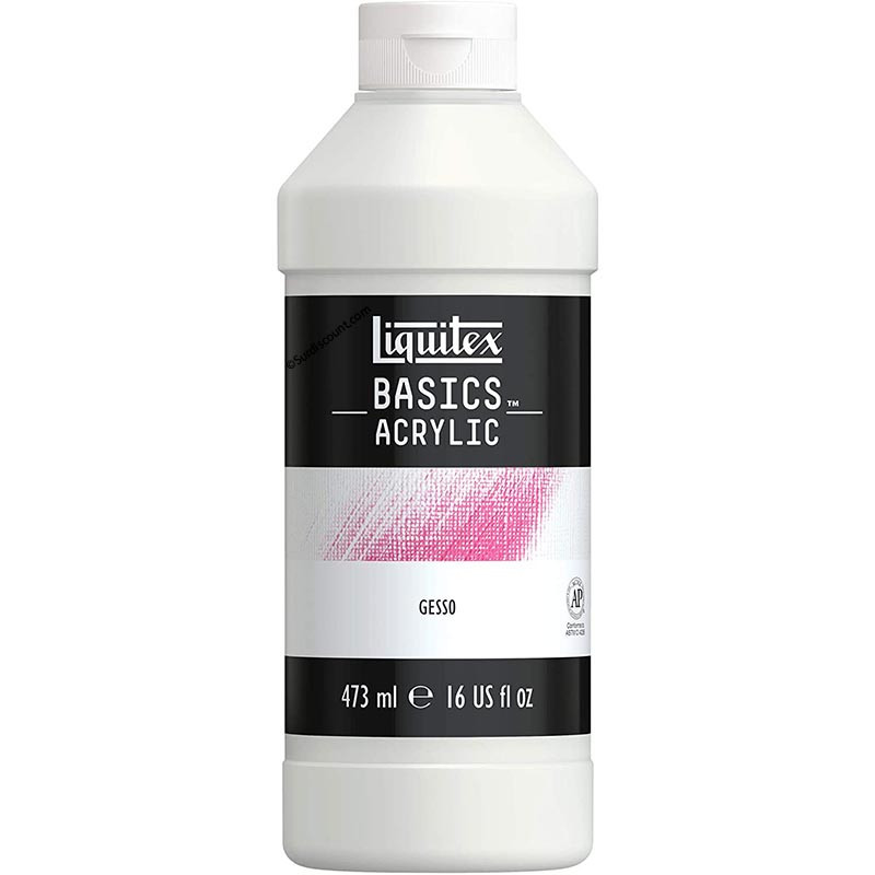photo-Gesso - Blanc - Acrylique, aquarelle, huile - 473ml - Liquitex basics