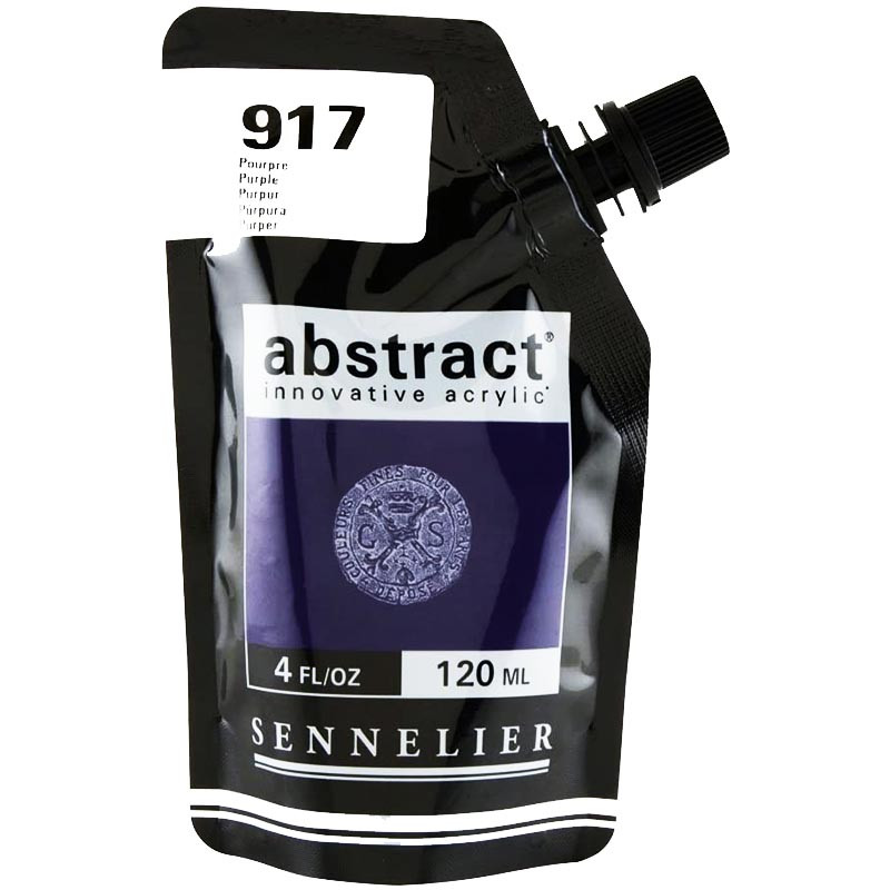 Sachet de Peinture Sennelier Acrylique Abstract 120ml Pourpre Pas Cher