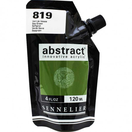Sachet de peinture Sennelier Acrylique Abstract 120ml Vert de Vessie Pas Cher