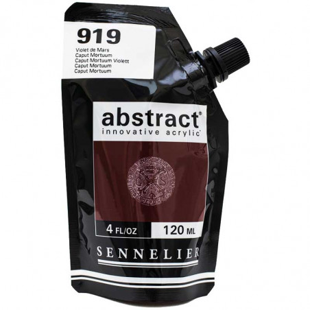 Sachet de peinture Sennelier Acrylique Abstract 120ml Violet de Mars Pas Cher