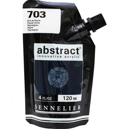 Sachet de peinture Sennelier Acrylique Abstract 120ml Gris de Payne Pas Cher