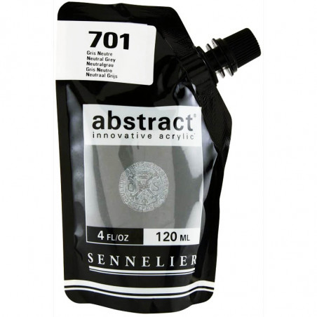 Sachet de peinture Sennelier Acrylique Abstract 120ml Gris Neutre Pas Cher