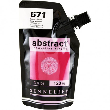 Sachet de peinture Sennelier Acrylique Abstract 120ml Pourpre Helios Pas Cher