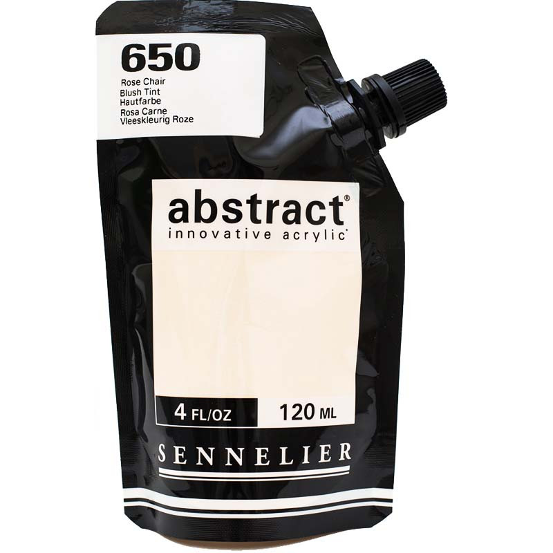 Sachet de peinture Sennelier Acrylique Abstract 120ml Rose Chair Pas Cher
