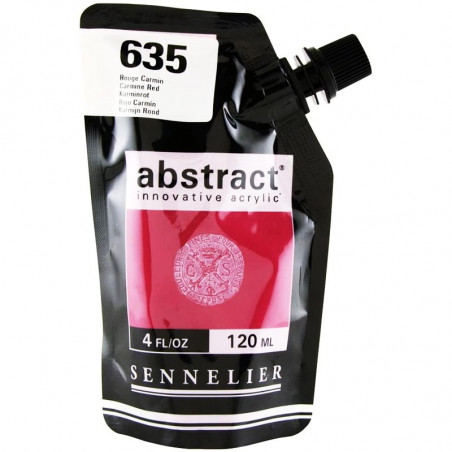 Sachet de peinture Sennelier Acrylique Abstract 120ml Rouge Carmin Pas Cher