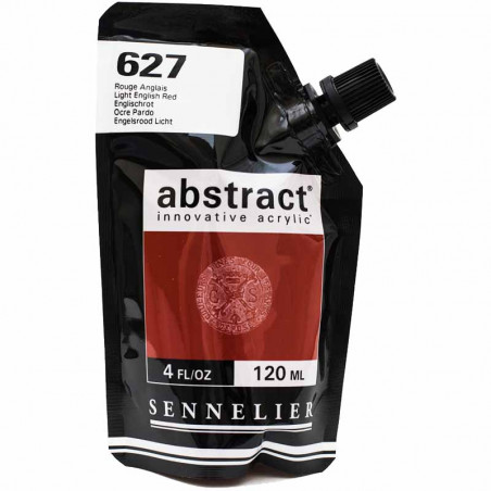 Sachet de peinture Sennelier Acrylique Abstract 120ml Rouge Anglais Pas Cher