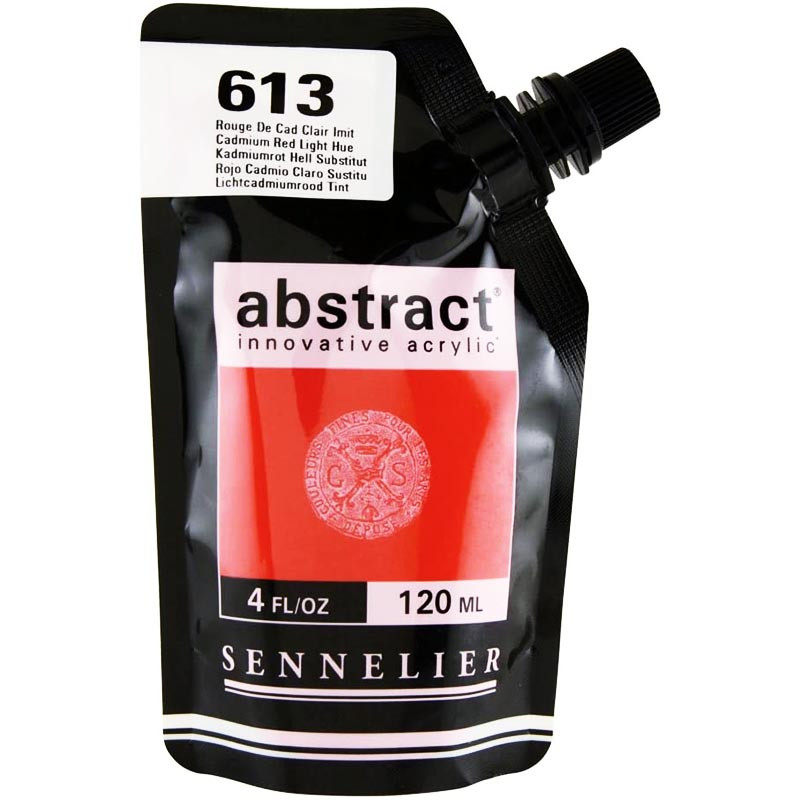 Sachet de peinture Sennelier Acrylique Abstract 120ml Rouge De Cad Clair Imit Pas Cher
