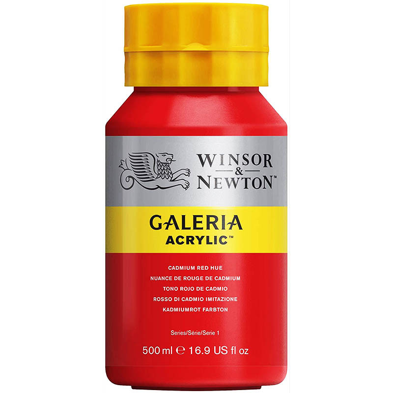 Pot de Peinture Acrylique Galeria 500 ml Rouge de Cadium - Winsor et Newton Pas Cher