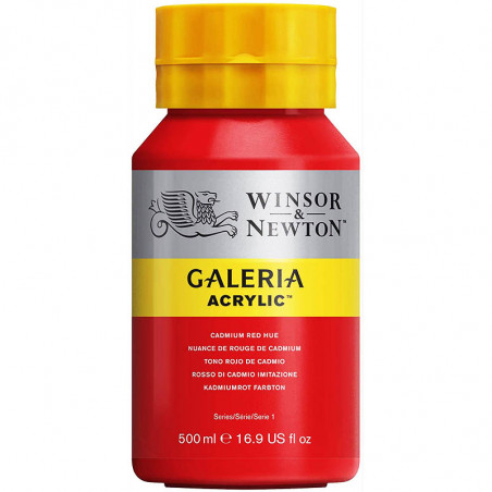 Pot de Peinture Acrylique Galeria 500 ml Rouge de Cadium - Winsor et Newton Pas Cher