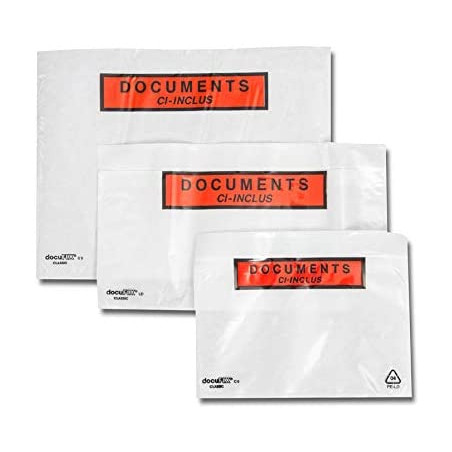 Lot de 100 pochettes documents ci-inclus format A5 - GPV | Surdiscount