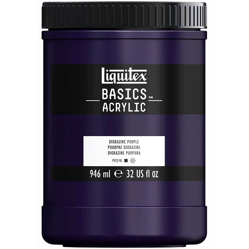 photo-Peinture acrylique - Pourpre dioxazine - 186 - Liquitex Basics acrylic - Pot 946ml