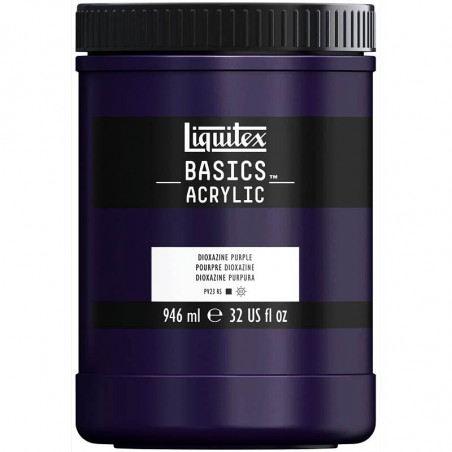 photo-Peinture acrylique - Pourpre dioxazine - 186 - Liquitex Basics acrylic - Pot 946ml