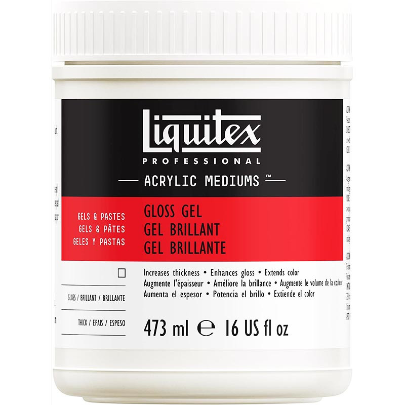 photo-Gel brillant - Médium - Peinture acrylique - Liquitex - Pot 473ml