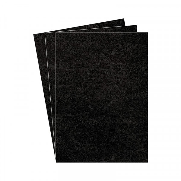 couverture-reliure-grain-cuir-noir-fellowes-détail