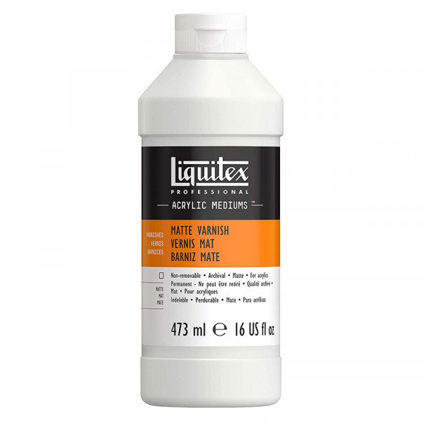 photo-Vernis - Mat - Transparent - Peinture acrylique - Permanent - Liquitex - 473ml