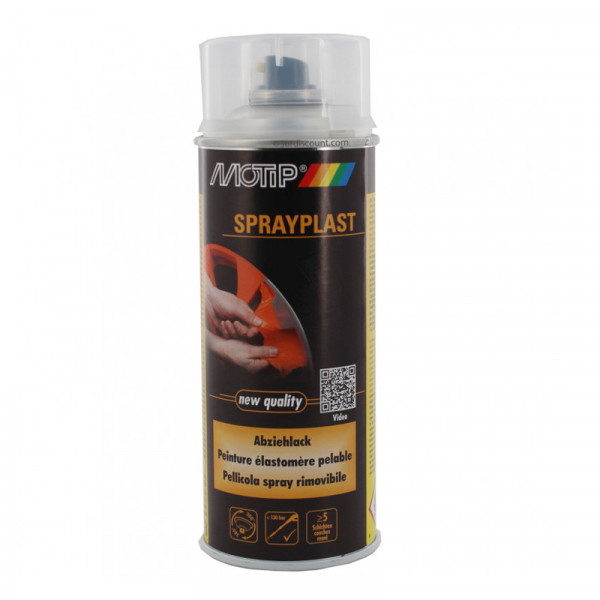 Bombe de peinture pelable - Sprayplast - transparent - Motip pas cher