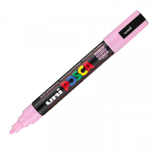 MARQUEUR POINTE MOYENNE 1.8-2.5 MM - ROSE CLAIR - PC5M - POSCA pas cher