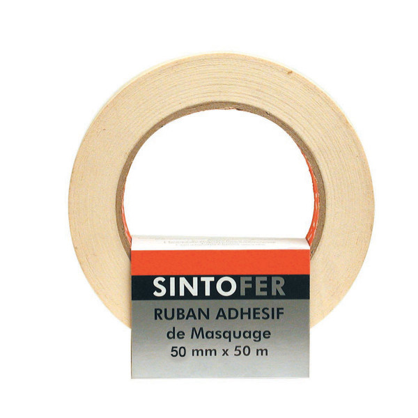 Rouleau de ruban adhésif de protection de carrosserie 50mmx50m SINTO pas cher