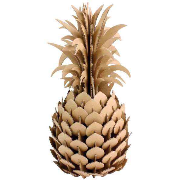 photo-Maquette - Ananas - Carton - A monter et décorer - 14x28 cm