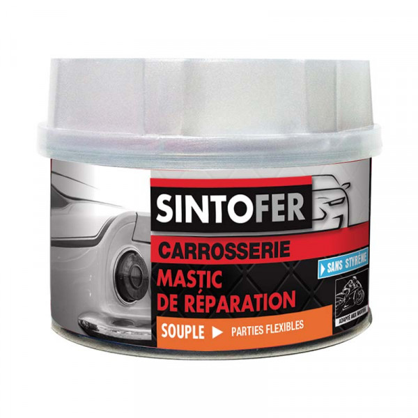 Boîte mastic de réparation polyester souple carrosserie 350G SINTO pas cher