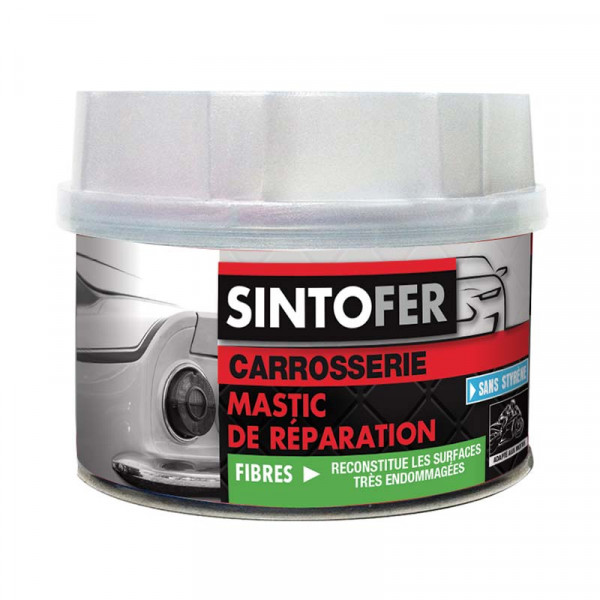 Boîte mastic de réparation fibres carrosserie 350G SINTO pas cher