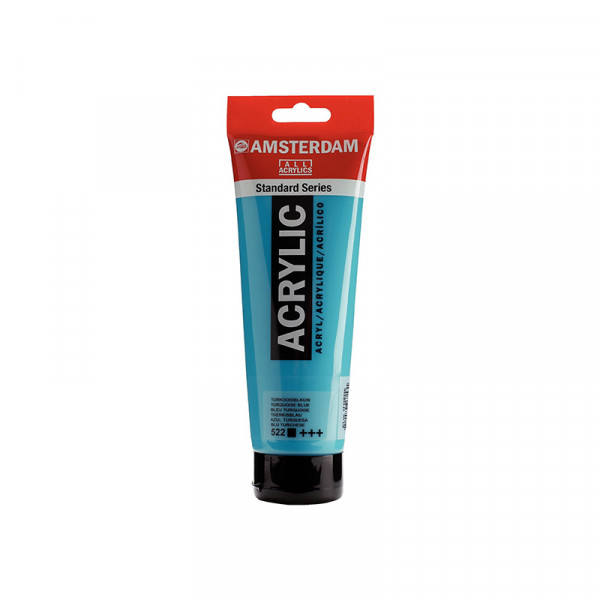Tube peinture acrylique - Bleu turquoise - 250 ml - Amsterdam Royal Talens pas cher