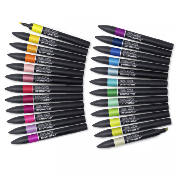 promarker-lot-24-feutres-student-designer-double-pointe-fine-point-large-winsor-et-newton