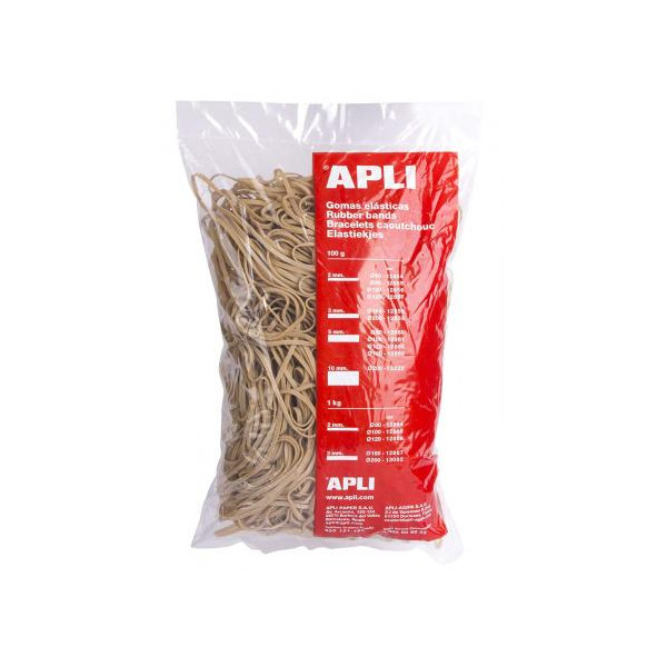 Bracelets caoutchouc 80x5mm sachet de 100g - Apli pas cher