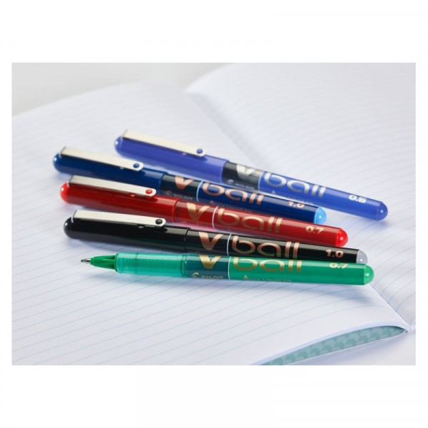 Stylo gel V-Ball 1.0 pointe moyenne noir Pilot | à seulement 1,99 €
