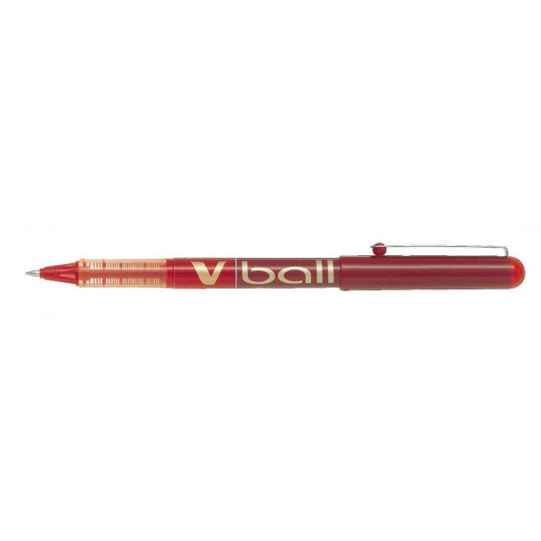 Stylo Roller V-Ball 07 pointe moyenne 0,7mm rouge Pilot pas cher