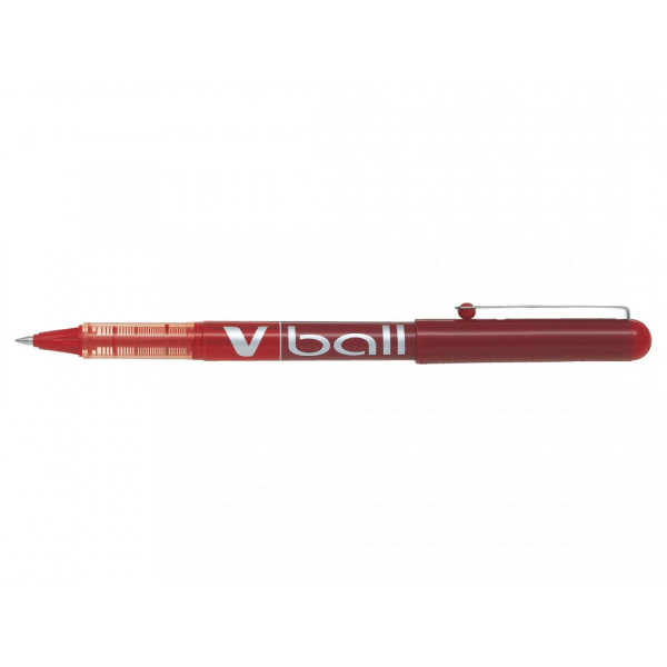 Stylo roller V-Ball 05 pointe fine 0,5mm rouge Pilot pas cher