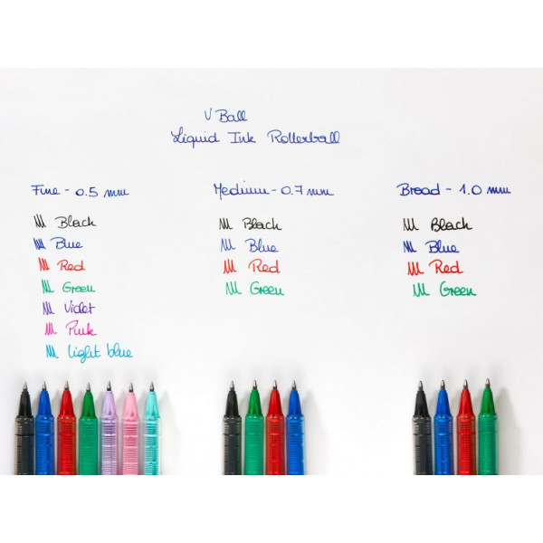 Stylo roller V-Ball 05 pointe fine 0,5mm vert Pilot | à seulement 1,99 €