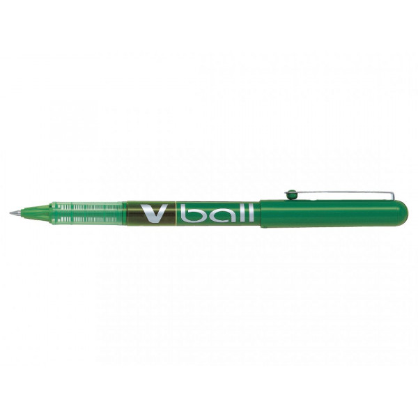 Stylo roller V-Ball 05 pointe fine 0,5mm vert Pilot pas cher