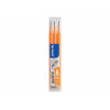Lot de 3 recharges FriXion pointe moyenne 0,7mm orange Pilot pas cher