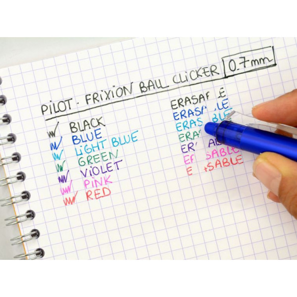 Stylo FriXion Ball Clicker 0.7 pointe moyenne bleu Pilot | à seulement 2,5 €