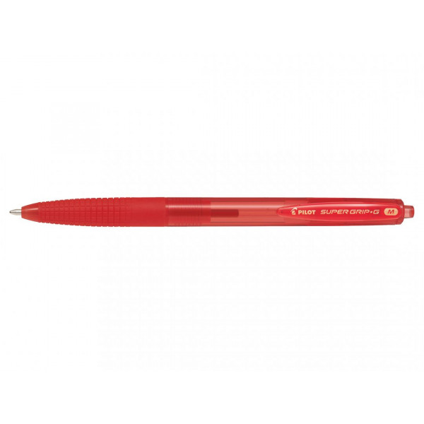 Stylo bille Super Grip G Rétractable pointe moyenne rouge Pilot pas cher