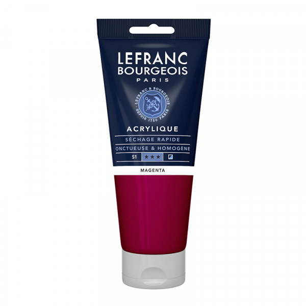 photo-Peinture acrylique - Magenta - 432 - Fine - Lefranc Bourgeois - Tube 200ml