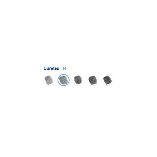 Crayon graphite Noris 120 mine H Staedtler | Surdiscount