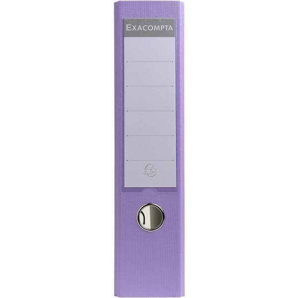 Classeur à levier dos 80mm lilas Exacompta | Surdiscount