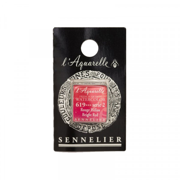 Aquarelle Extra-Fine 1/2 Godet Rouge Helios Sennelier pas cher
