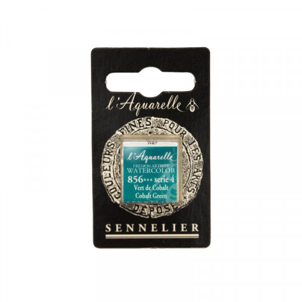 Aquarelle Extra-Fine 1/2 Godet Vert de Cobalt Sennelier pas cher
