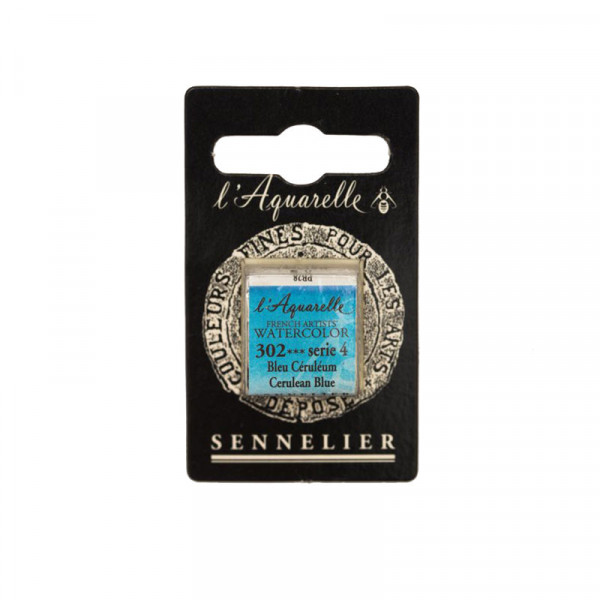 Aquarelle Extra-Fine 1/2 Godet Bleu Céruléum Sennelier pas cher