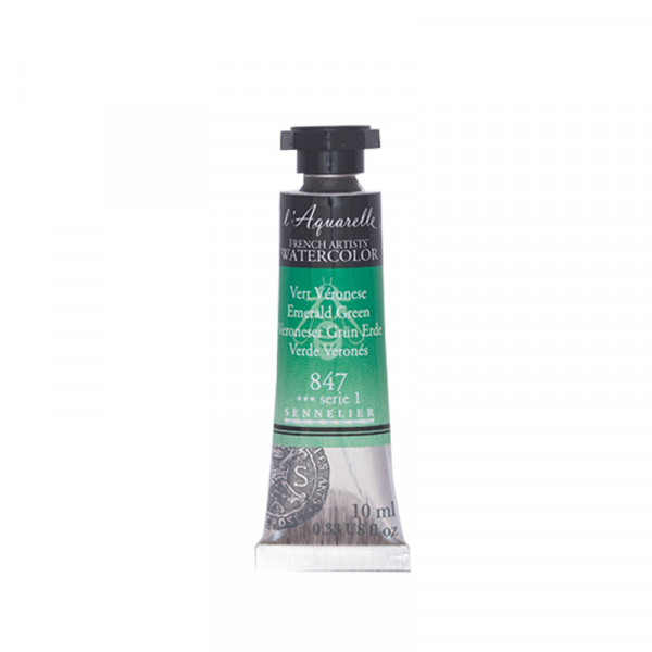 Aquarelle extra-fine - Vert Véronese - tube 10 ml - Sennelier pas cher