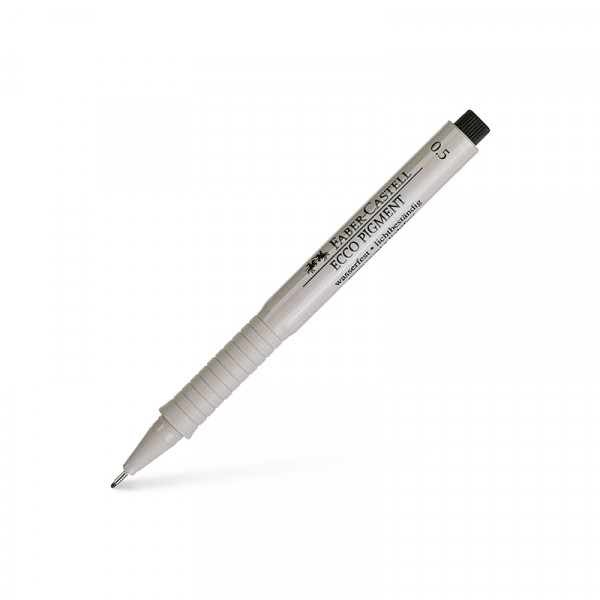 Feutre fin Ecco pigment - 0.5mm - noir - Faber-Castell pas cher