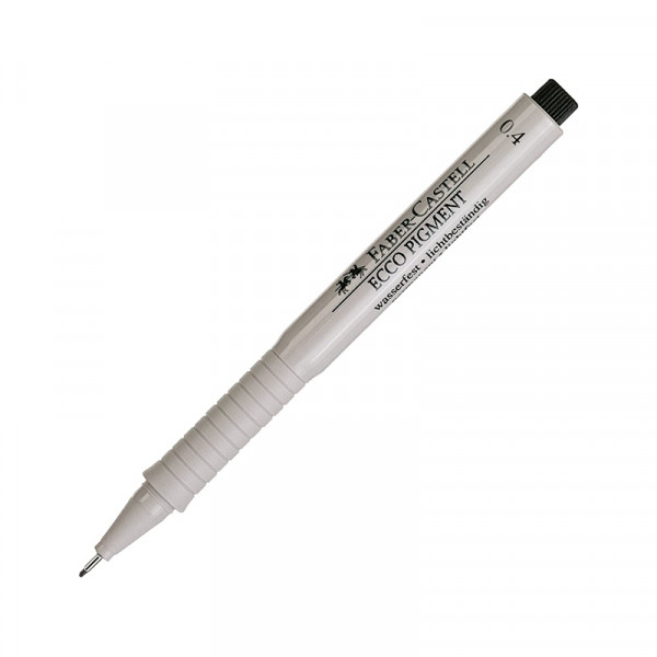 Feutre fin Ecco pigment - 0.4mm - noir - Faber-Castell pas cher