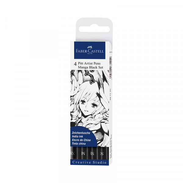 Feutre-Pitt-Arist-Pen-manga-black-set