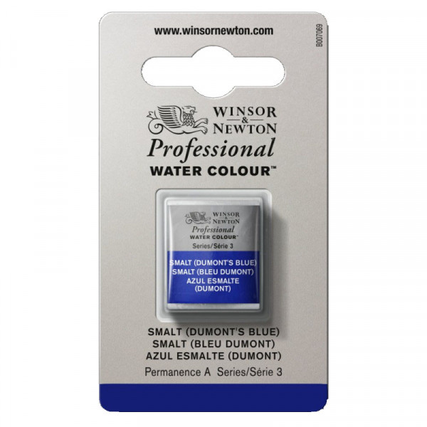 Aquarelle Professionnelle Extra-Fine - 1/2 Godet - Smalt Bleu Dumont - Winsor Et Newton pas cher