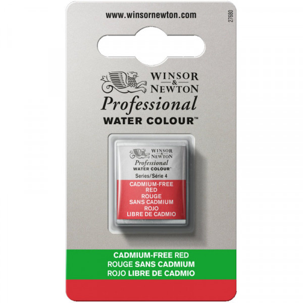 Aquarelle Professionnelle Extra-Fine - 1/2 Godet - Rouge Sans Cadium - Winsor Et Newton pas cher