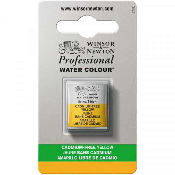 Aquarelle Professionnelle Extra-Fine - 1/2 Godet - Jaune Sans Cadium - Winsor Et Newton pas cher