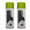Lot de 2 bombes de peinture - vert anis - AMT pas cher-26245